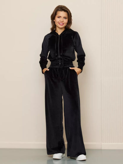 Kleiner Komfort Set | Fleece Kapuzenpullover Jogger Zweiteiler