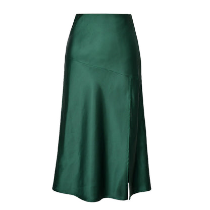 Damen Midirock Elegant Viskose Kleid