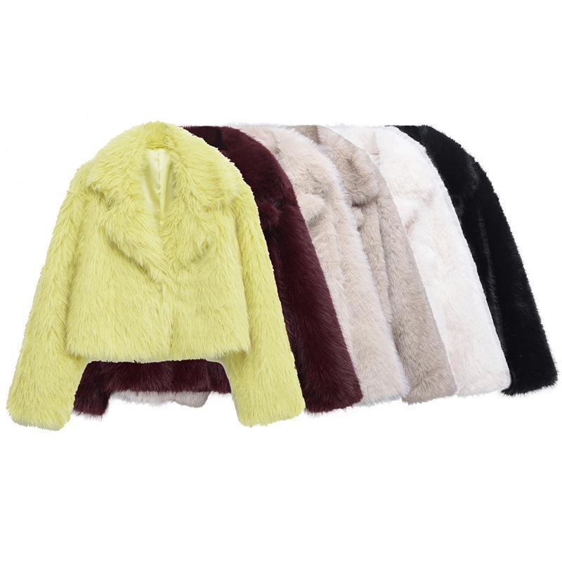 Damen Fellblazer Elegant Lang - IdealeKleiden
