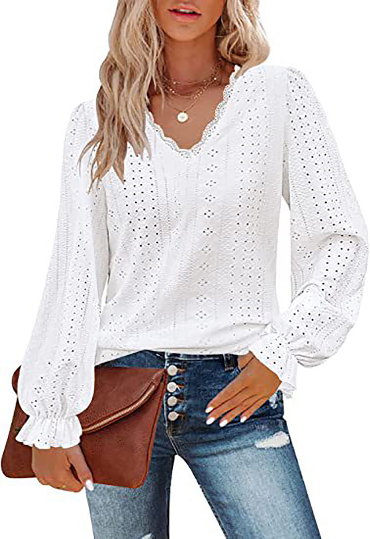 Frauen Bluse Romantic Spitze Trendy