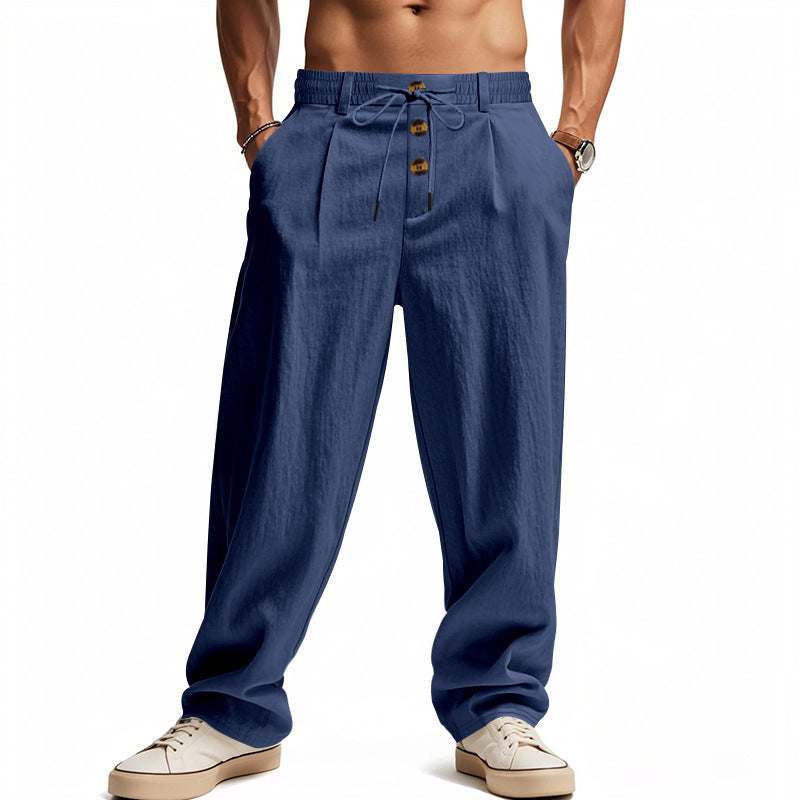 Herren Leinenhose Bequem atmungsaktiv