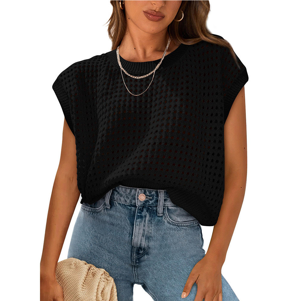 Damen Stricktop Lässig Luftig Sommer