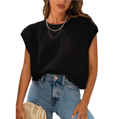 Damen Stricktop Lässig Luftig Sommer