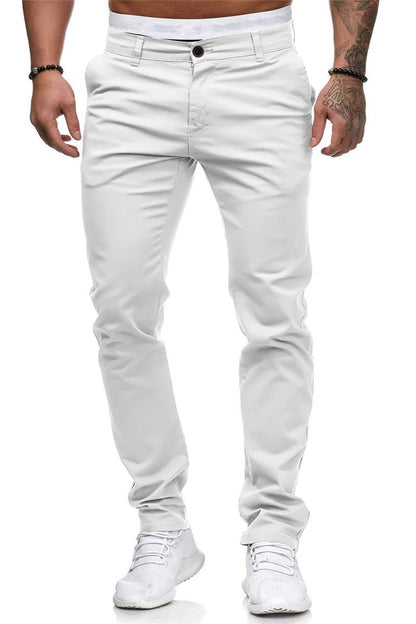 Herren SlimFit Chino Hosen Elegant Bequem