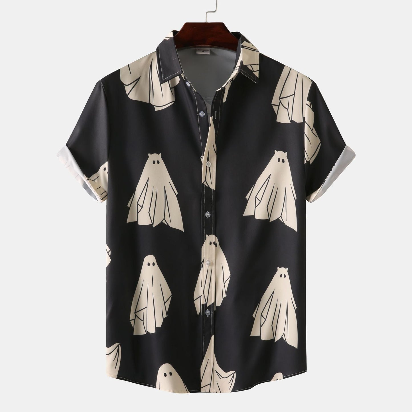 Herren T-Shirt Totenkopf Blumen Trendy Sommer