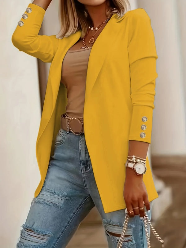 Damen Blazer Elegant Taille Schlank