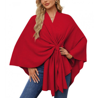Damen Wickelmantel Modern Chic Elegantes Design