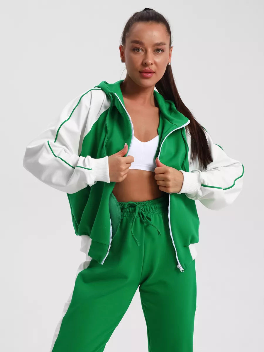 Damen Sportliche Trainingsanzug Set Elegant Design