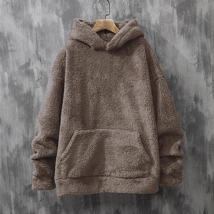 Damen Hoodie Kuschel Fleece Kapuze Tasche