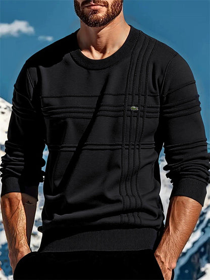 Herren Strickpullover Modern Textur Design