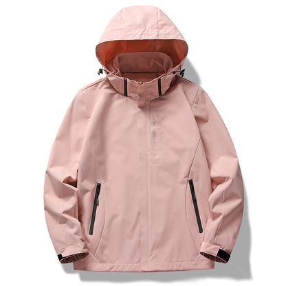 Wasserdichte Damenjacke mit Kapuze und Atmungsaktivem Material