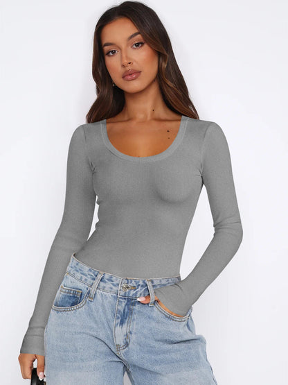Damen Langarmshirt Elegant Modern Style