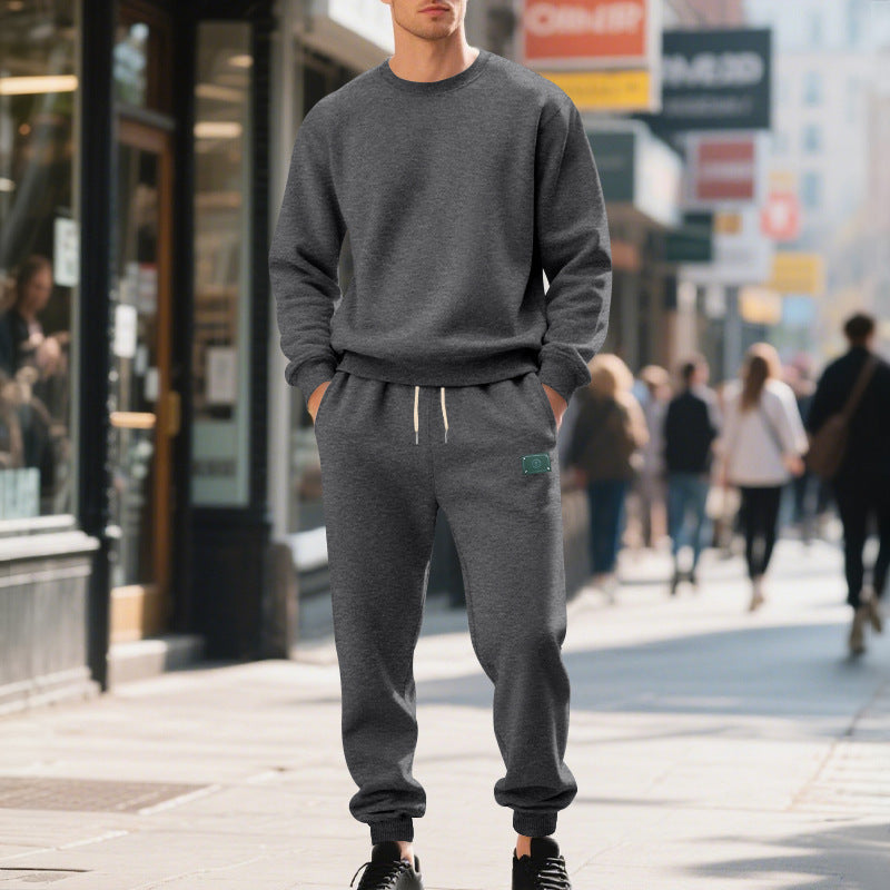 Herren Freizeitanzug Weich Fleece Elastisch