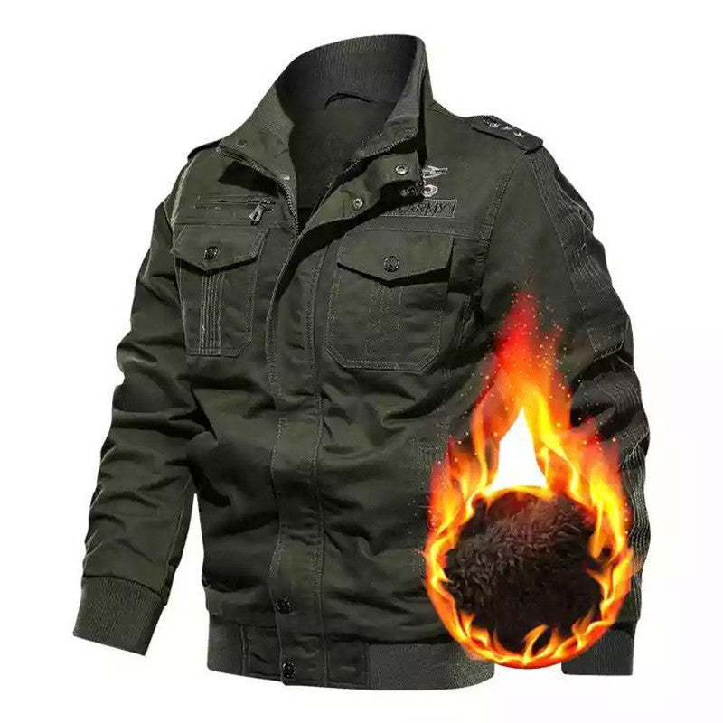 Herren Winterparka Warm Isoliert Funktionale Taschen