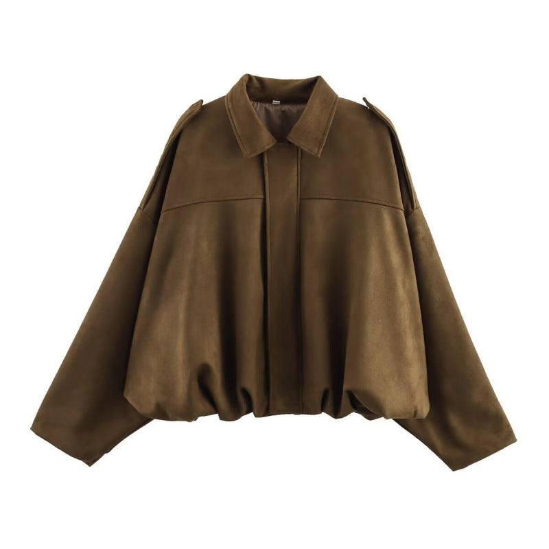 Damen Oversized Jacke Lässig Chic_Style