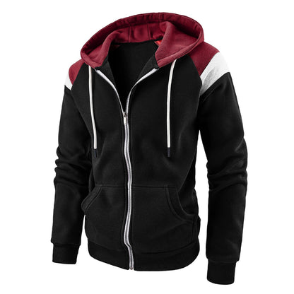Herren Sportzipper Kapuze Modern Style
