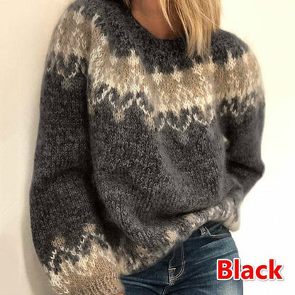 Damen Strickpullover Gemütlich Modern Voluminöse Ärmel