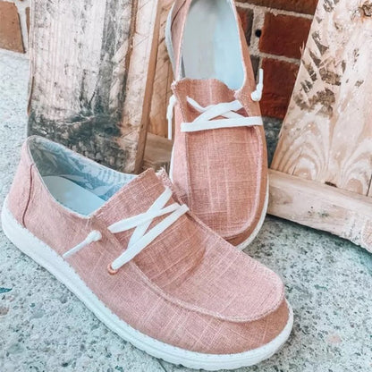 Damen Slip-On Schuhe Bequem Elastisch Rutschfest