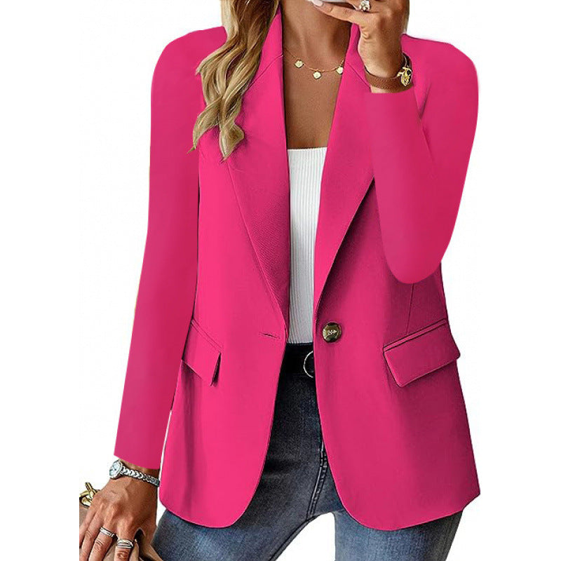 Damen Blazer Elegant Geschnitten mit Knöpfen