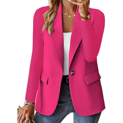 Damen Blazer Elegant Geschnitten mit Knöpfen