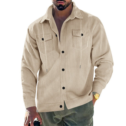 Herren Cordjacke Klassisch Schnitt Praktisch