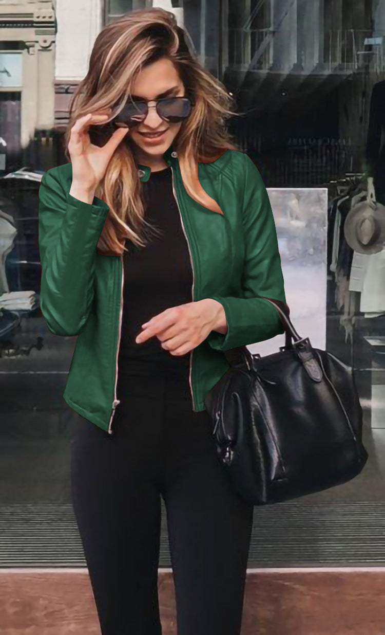 Damen Lederjacke Modern Stylish