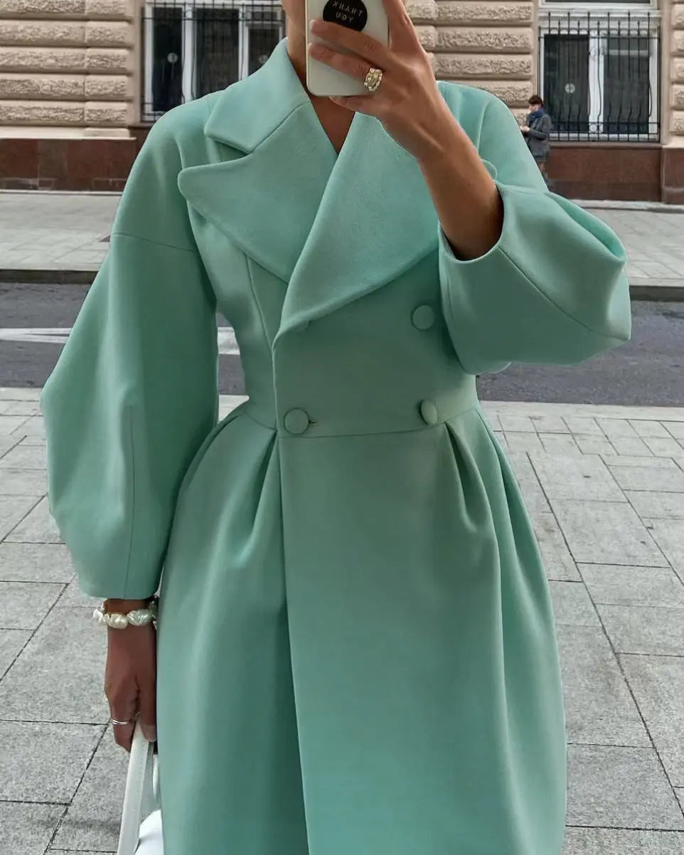 Warmes Winterkleid Elegant Lang