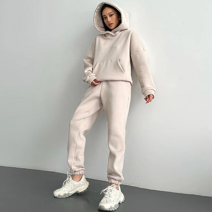 Damen Hoodie Set Wellness Wear Soft - IdealeKleiden
