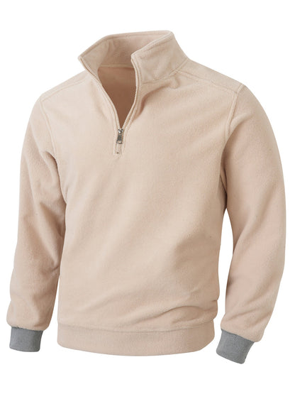 Herren Fleece Jacke Warm Halblang
