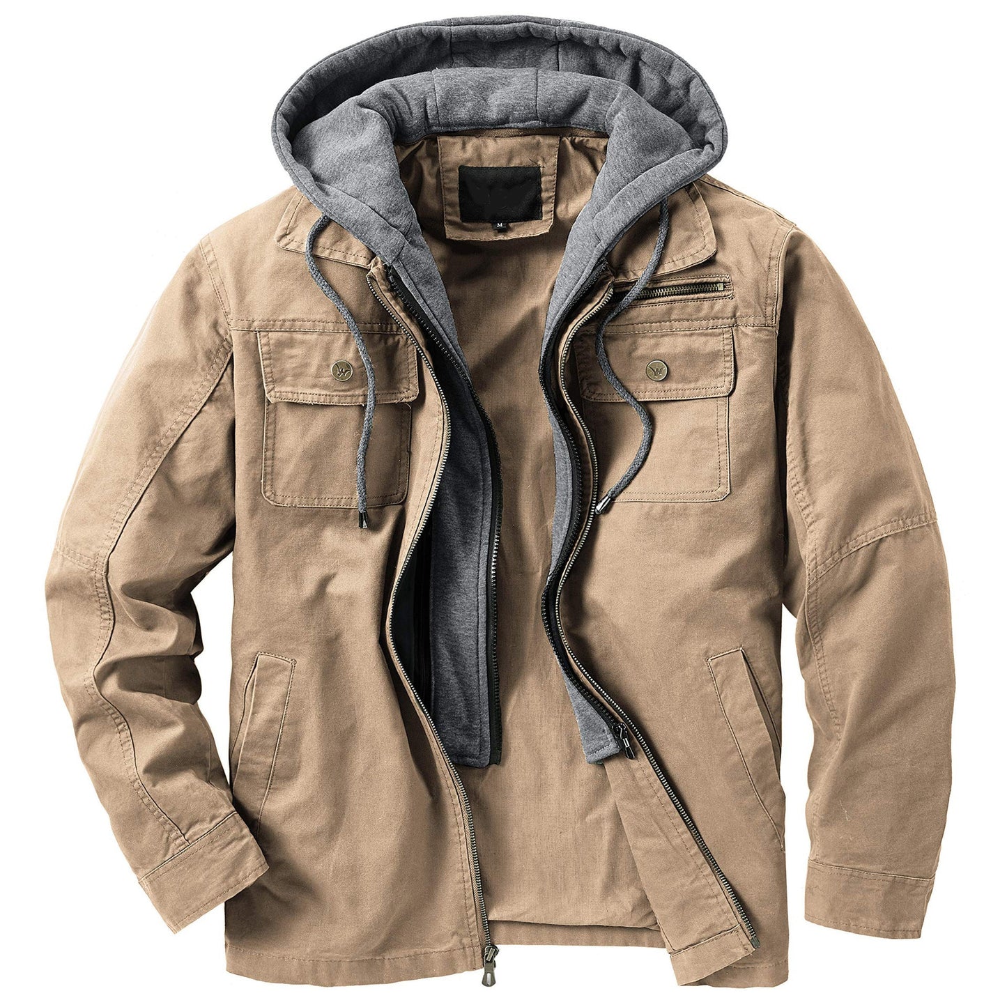 Herren Übergangsjacke Funktionell mit Kapuze und Taschen