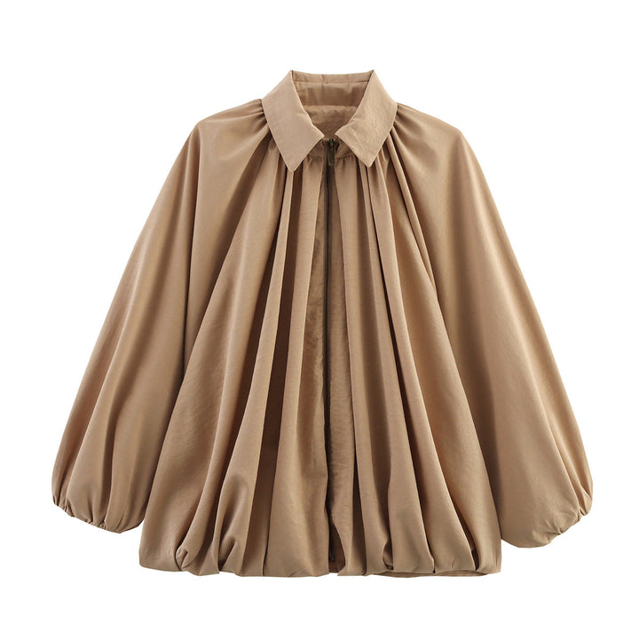 Damen Bluse Oversized Leicht Rüschen Design