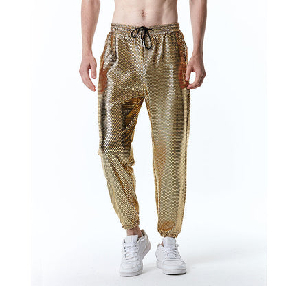 Herren Mesh-Hose Metallic Trendy Sommerhose