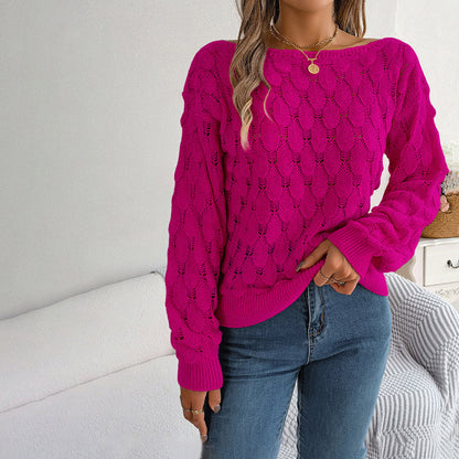 Damenschal Frauen Pullover Feine Muster