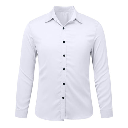Herren Hemd Elegant Langarm aus Baumwolle