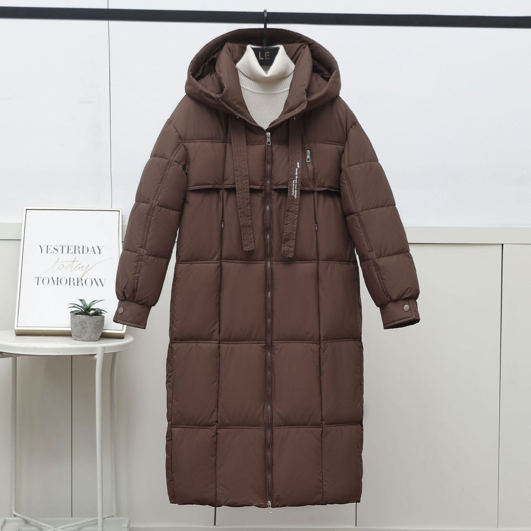 Damen Daunenparka Lang Warm Winter