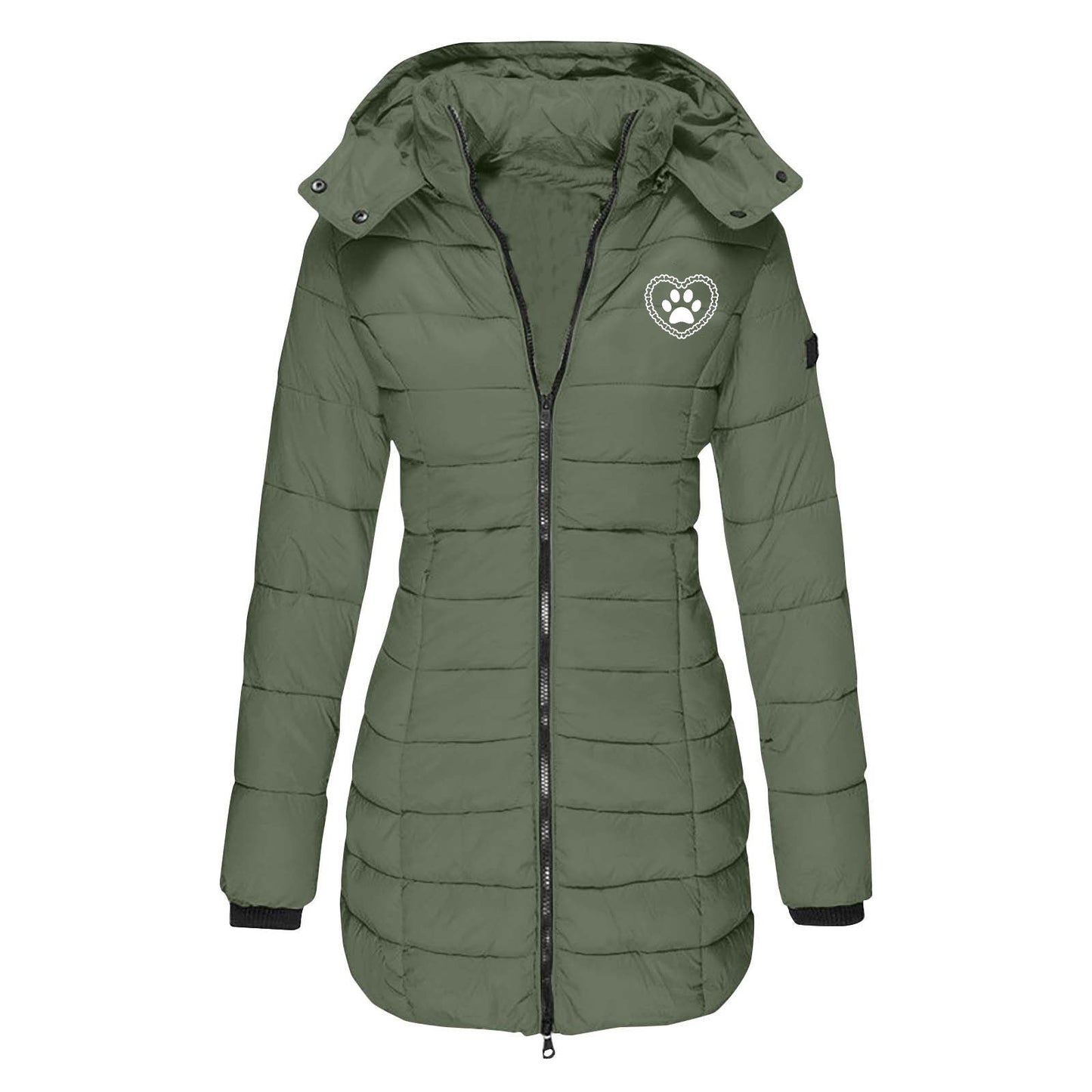Damen Übergangsjacke Gefüttert Kapuze