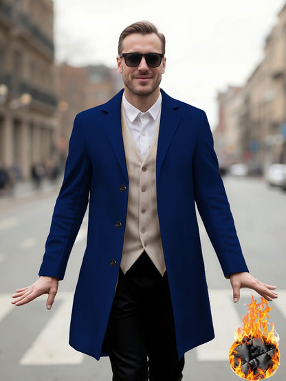 Herren Langmantel Elegant Moderner Schnitt