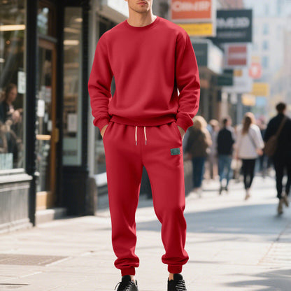 Herren Freizeitanzug Weich Fleece Elastisch
