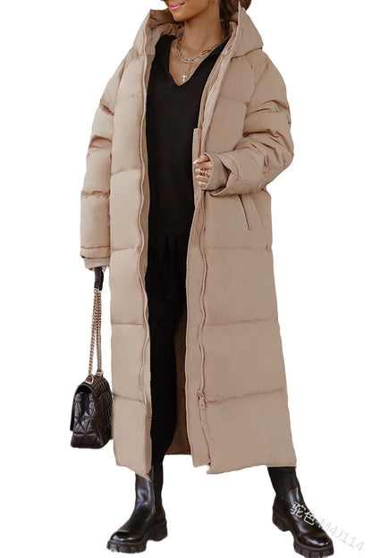 Elegante Winterjacke Damen Lang Mantel