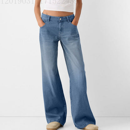 Weite Damen Jeans im Retro Look - IdealeKleiden