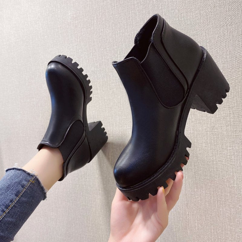 Damen Stiefel Chelsea Boots Robust Elegant