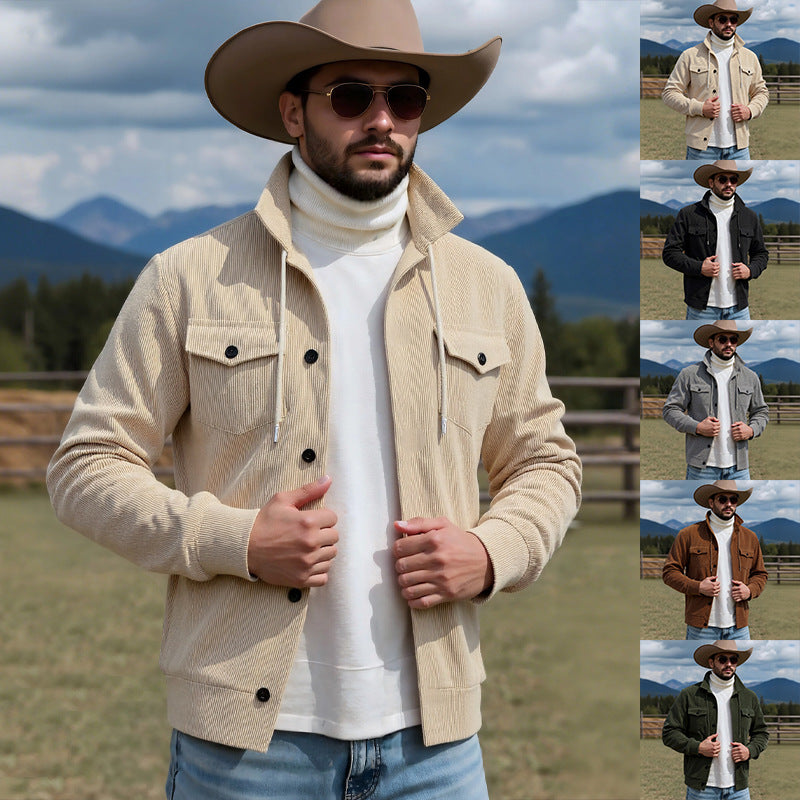 Herren Strickjacke Lässig Modern Stehkragen - IdealeKleiden