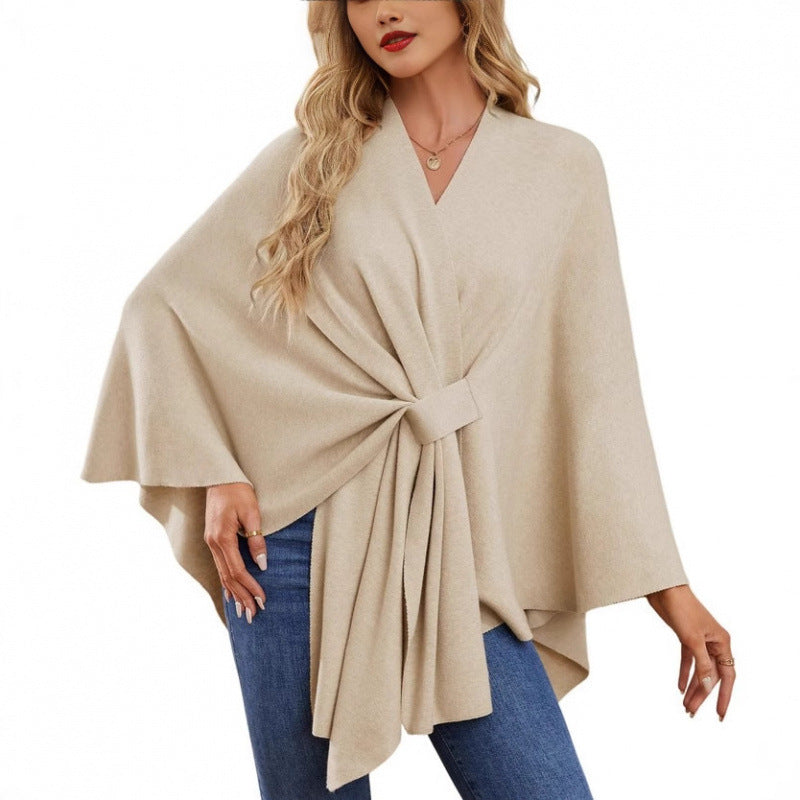 Damen Wickelmantel Modern Chic Elegantes Design - IdealeKleiden