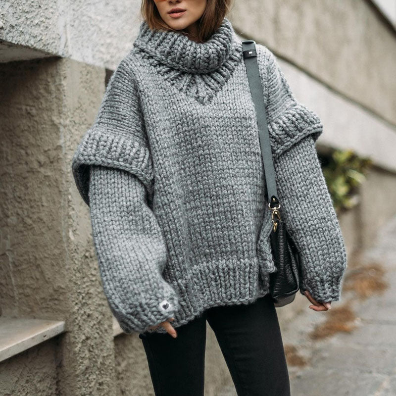 Übergroße Frauenpullover Oversized Style