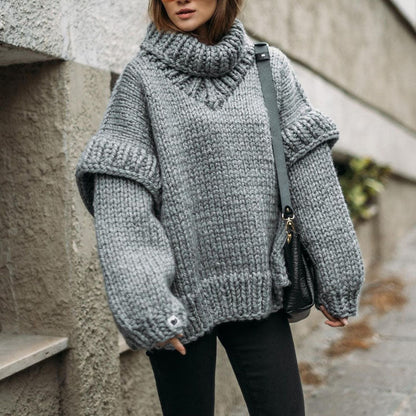 Übergroße Frauenpullover Oversized Style