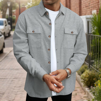 Herren Hemd Bluse Modern Taschen Design