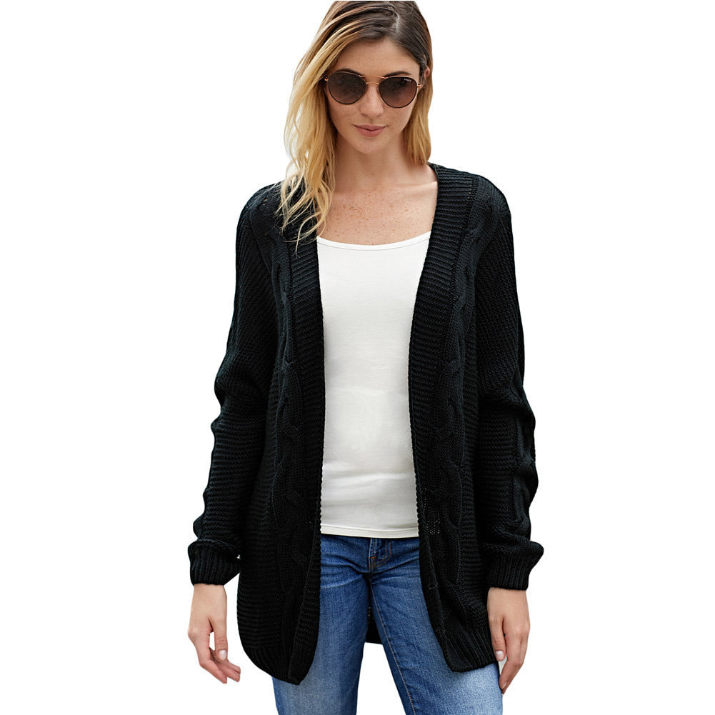 Großzügige Strickjacke Übergröße Offen Vorne