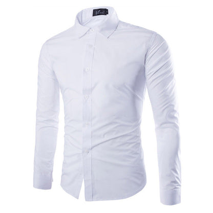 Herren Hemd Elegant Langarm Modern