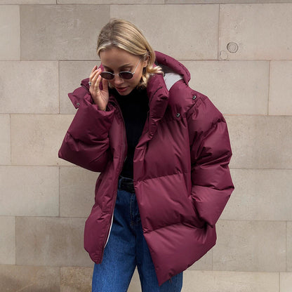 Damen Oversized Daunenparka Winterjacke