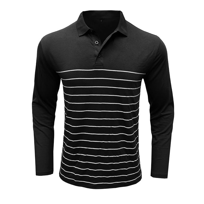 Elegante Pique Pullover Slim Fit Streifen Design